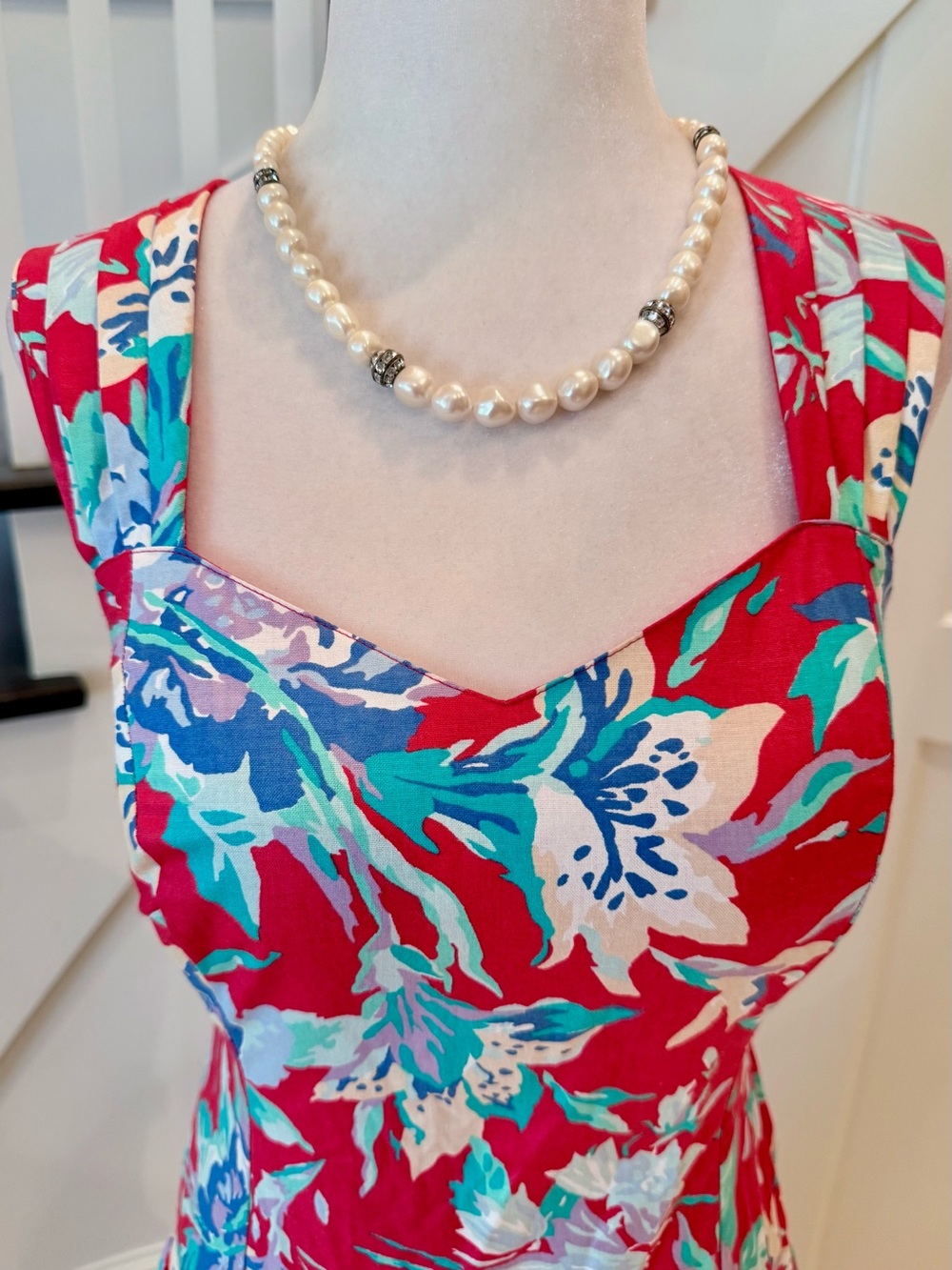 Vintage Laura Ashley Floral Chintz Dress, Size 8 - Picture 5 of 17